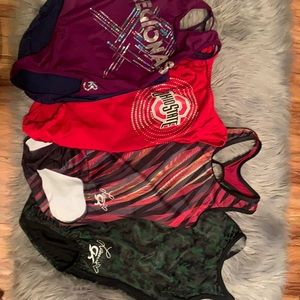 Gymnastic leotards all Children’s large.
